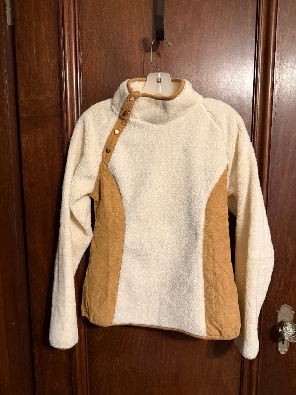 Pink pineapple fleece turtleneck
